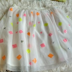 Girls shear colorful playful skirt